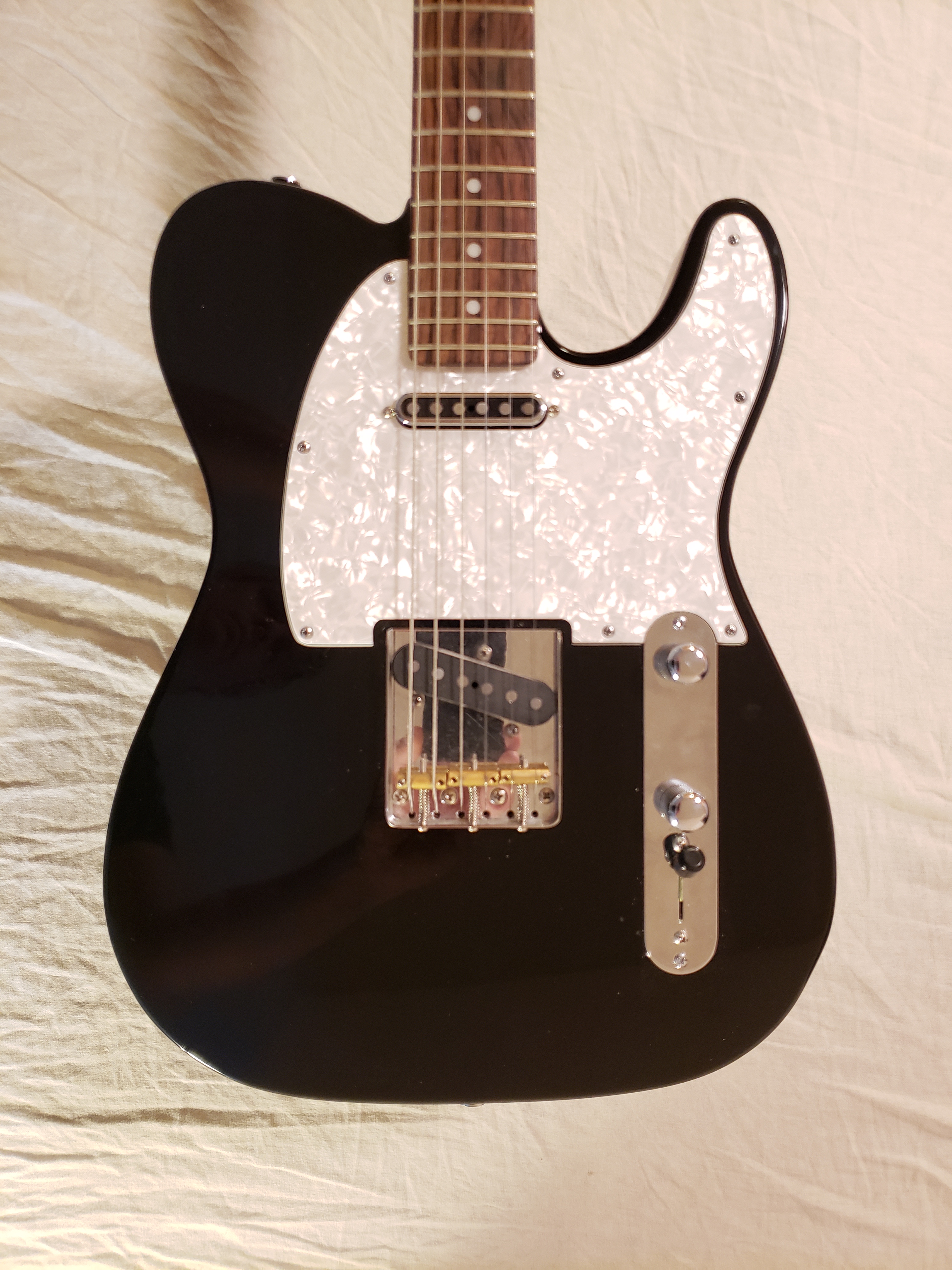 Custom built Tele, custom alder body, custom wound pickups, Mighty Mite neck, Gotoh hardware