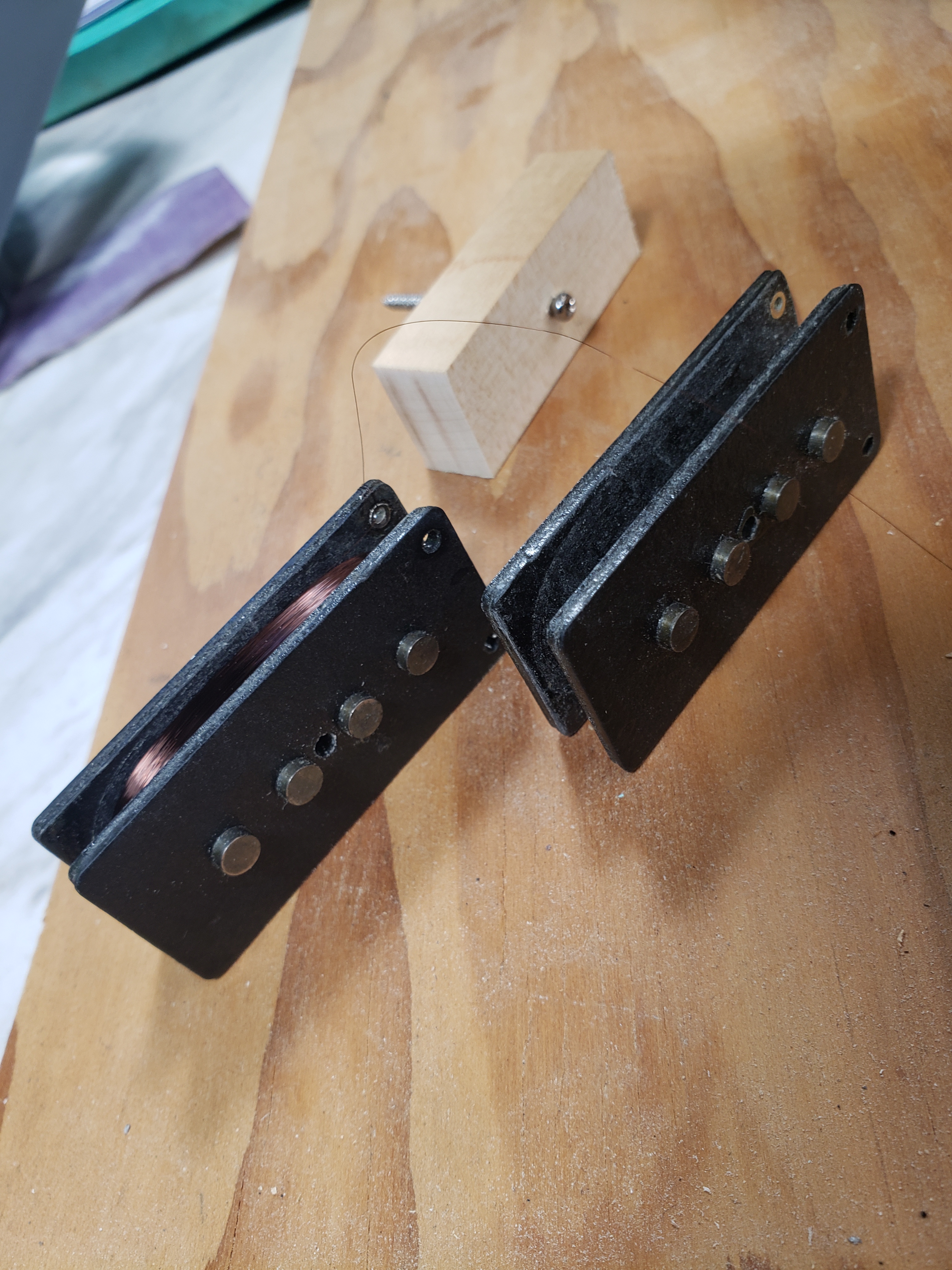 Rewinding P-Bass pickups